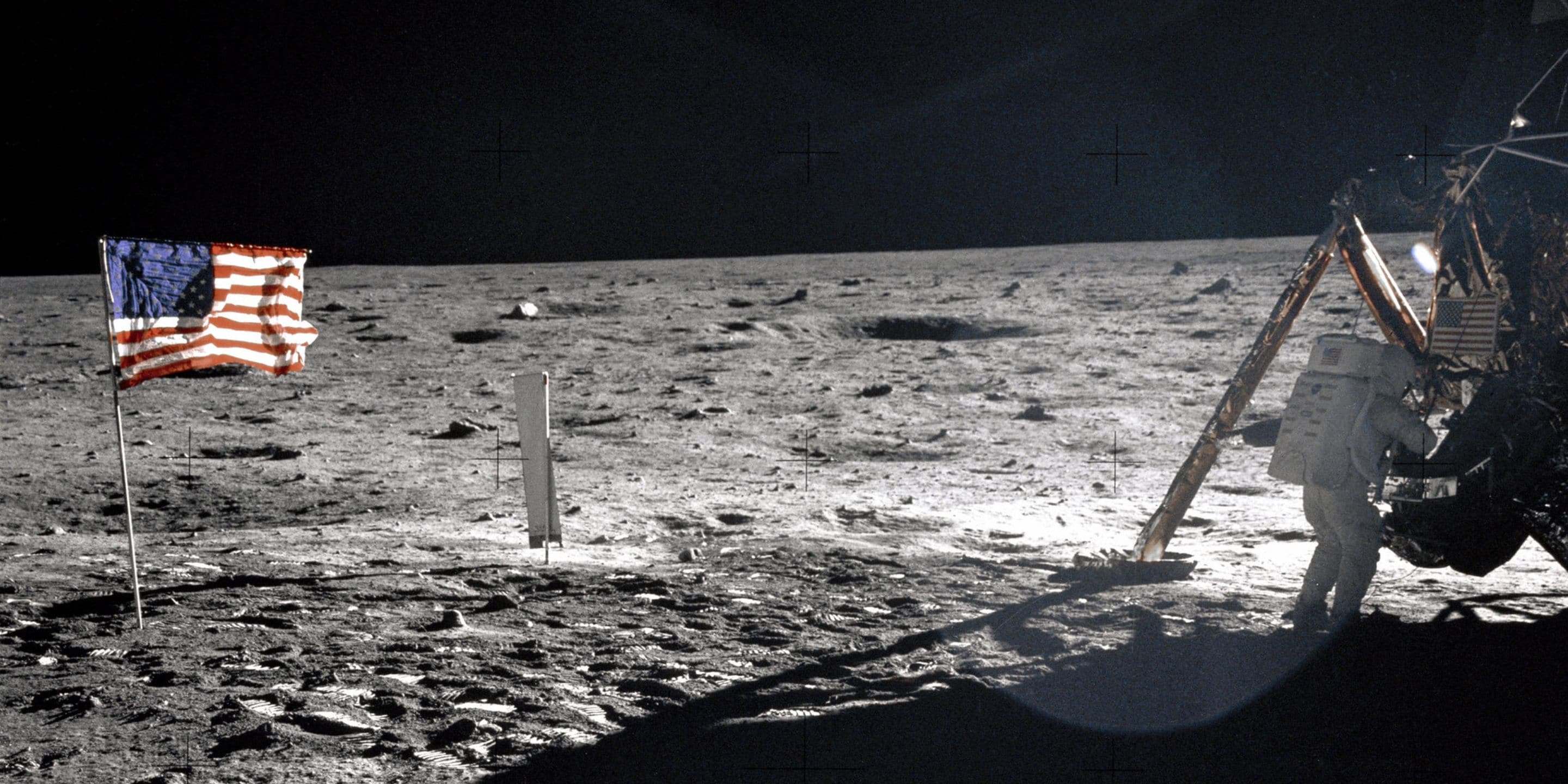 Neil Armstrong on the lunar surface